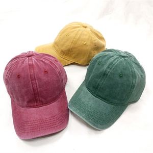 <b>Summer</b> Wholesale Blank Washed Cotton <b>Men</b> Women Baseball Caps Adults Faded 6 Panels Soft Top Dad <b>Hats</b> - Product Image 3