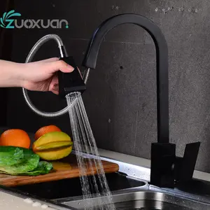 360 डिग्री घूर्णन योग्य रंग सिलिकॉन नली पाइप लचीला क्रोम पानी के नल रसोई सिंक मिक्सर नल
