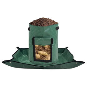 Sacs de culture en tissu PE pour jardin, sacs de culture pour légumes avec aération à rabat, pots en feutre pour pommes de terre - Product Image 1