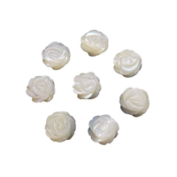 Accessoires de bijoux en nacre OUSIBEI, perles en vrac en forme de rose