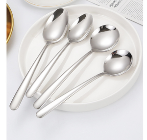 Juego de cubiertos y vajilla de acero inoxidable inoxidable de lujo moderno DFU223 a precio mayorista para restaurante - Product Image 2