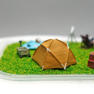 IOTA 1:64 escala 3D impreso tienda de campaña modelo juguete personalizado Mini figura nueva condición hecha resina ABS plástico militar estilo de dibujos animados - Product Image 3