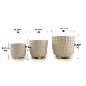 Pot de fleurs en céramique d'angle de balcon, gain de place, respirant, anti-pourriture des racines - Product Image 4