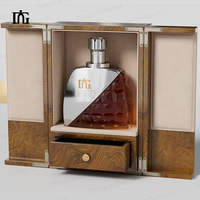 Boîte cadeau haut de gamme à fermeture magnétique, design à double porte pour spiritueux de qualité supérieure