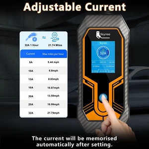 Feyree 7kW 32A <b>Portable</b> EV Charger Adjustable Current Replaceable Charging Plug Multifunction for Global Electric EV Car Charger - Product Image 5
