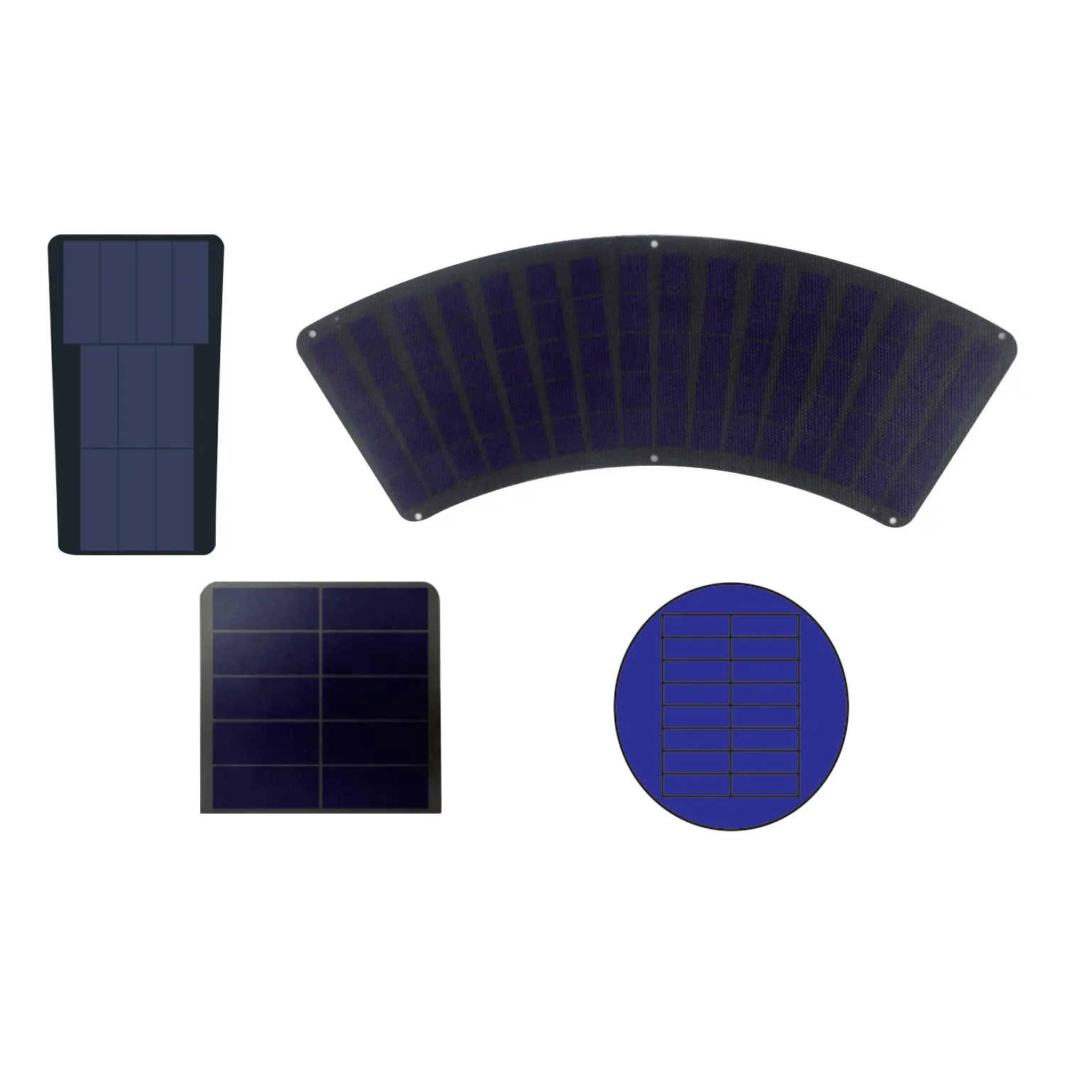 Hoch effiziente mono kristalline Silizium-Solarzellen 1,5 W 3W 7W Sonnen energie Flexible Photovoltaik