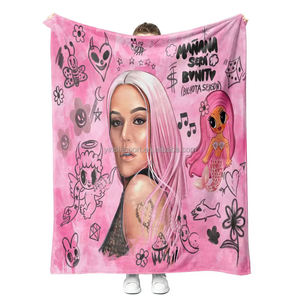 Nouvelle arrivée Karol G Bichota saison Peso Pluma couverture personnalisée couleur imprimé doux canapé voyage jeter couverture - Product Image 4