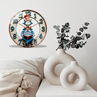 Jam Kaca Bundar 30cm Custom untuk Hari Ibu dengan Tulisan Custom "Mom"