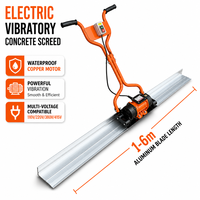 Règle vibrante électrique pour béton, prix usine, 220V, faible entretien, machine de nivellement de sol en ciment
