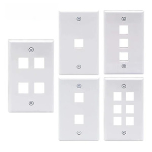 0/1/2/3/4/5/6 cổng tường Outlet tấm cho <span class=keywords><strong>RJ45</strong></span> <span class=keywords><strong>Keystone</strong></span> Jack và <span class=keywords><strong>Modular</strong></span> chèn faceplate <span class=keywords><strong>Keystone</strong></span> tường tấm chúng tôi loại - Product Image 1
