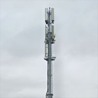 Torres de Comunicación Monopolo de 30m, Acero Galvanizado en Caliente, Poste de Antena GSM, Torre de Soporte para Señal de Telefonía Móvil