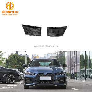 Canards delanteros de fibra de carbono para <span class=keywords><strong>Bmw</strong></span>, color negro, Coupe, 2 puertas, 2021-2022, G22, <span class=keywords><strong>M440</strong></span>, G22, G23 - Product Image 5