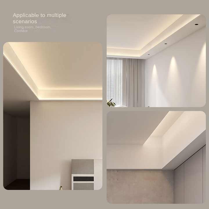 For Ceiling bar Lighting Strips K6-1 Recessed Linear Profil Alu Channel Drywall Gypsum Wall Plaster in Aluminium Led Profile