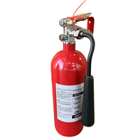 Extincteur à CO2 en aluminium de type nord/amérique du Sud, fourni par l'usine, 5LBS/10LBS/20LBS pour les écoles/bureaux/hôpitaux