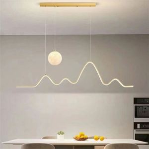 Lustre moderne américain pour salon, 7 anneaux, 150 cm de large, bronze brossé, luminaire suspendu en métal - Product Image 4