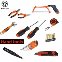 YUTUO personnalisé tournevis marteau pince matériel ensemble d'outils fil 220V robuste outil électrique forets impact perceuse boîte combo kit