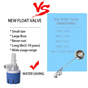 Fabbrica in cina 1/2 "pollici automatico serbatoio di acqua valvola a galleggiante 3/4" regolatore di livello dell'acqua flottante valvola a sfera per serbatoi d'acqua - Product Image 3