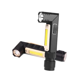 ไฟฉาย LED อเนกประสงค์ หมุนได้ 90 องศา ไฟฉายชาร์จไฟได้ ใช้สำหรับซ่อมรถยนต์ - Product Image 1