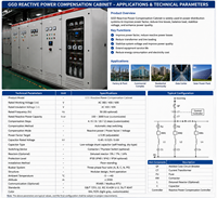 Armoire de commutation GGD LV avec unité de compensation de puissance réactive, courant nominal 630A, protection IP40, verrouillage intelligent