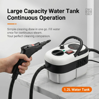 Nettoyeur Vapeur Haute Pression Portable 2500W, Défroisseur Électrique à Main avec Réservoir d'Eau 1.2L, 110V/220V, Cinq Niveaux de Température