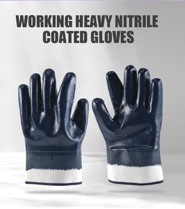 قفازات العمل الشاقة مبطنة بالكامل بالكيميائيات ، قفاز حقول النفط للرجال للبناء - Product Image 4