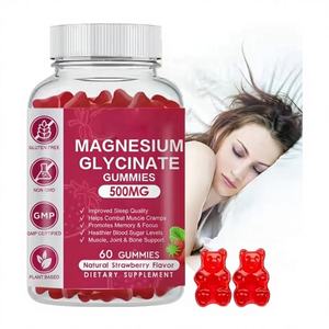 Complément alimentaire ASAP OEM pour adultes, bonbons gélifiés à la glycine et au glycinate de magnésium, 500 mg - Product Image 1