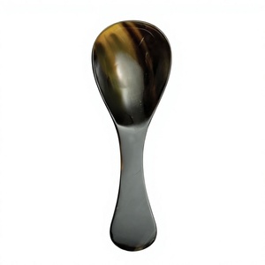 Handmade Customized Buffalo Horn <b>Salad</b> <b>Tools</b> Eco-Friendly Dishwasher Safe Kitchen Utensil - Product Image 1