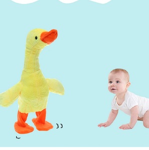 Đi Bộ Hát Cổ Sẽ La Hét Vịt Vàng Đồ Chơi Sang Trọng Vịt Hoạt Động Bằng Pin - Product Image 5