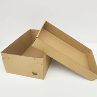 Boîtes à chaussures télescopiques en carton ondulé personnalisées avec logo imprimé, pliables avec couvercle et base, emballage pour chaussures, baskets, talons, bottines