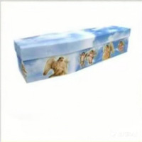 Ataúd de Papel para Exportación, Biodegradable, Ecológico, Diseños Personalizables, Estilo Europeo, Modelo 111