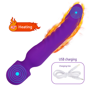 Masajeador corporal con vibración de doble punta, masajeador recargable por USB. - Product Image 6