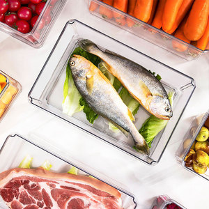 กล่องเก็บอาหารผักพลาสติกใสสำหรับตู้เย็น - Product Image 6