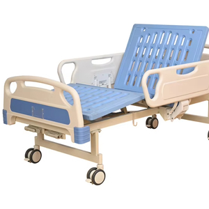Cama de Hospital de Alta Calidad con 2 Manivelas de ABS para Cuidado de Enfermería, con Ruedas Silenciosas y Barandillas de ABS - Product Image 1
