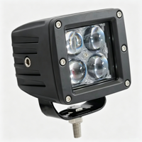 3.3Inch 12W Rectangle LED Work Light 4D Lens IP68 Waterproof 12-48V 800lm 6000K Auxiliary Driving Lamp Offroad Car Truck
