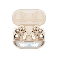 3 Pasang Earphone Nirkabel Ear Clip Earphone Olahraga Tak Terlihat untuk Tidur di Dalam Telinga Earphone Gaming Latensi Rendah