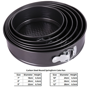 Không dính rò rỉ bằng chứng 8 inch 20cm đường kính thép carbon Vòng <span class=keywords><strong>springform</strong></span> Bánh <span class=keywords><strong>Pan</strong></span> - Product Image 2