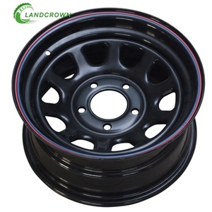 Jantes de <span class=keywords><strong>roue</strong></span> en acier de <span class=keywords><strong>remorque</strong></span> de voiture de tourisme de vente en gros d'usine de 15 pouces en Chine 15X5J 15X5.5J 15X5.5JK pour pneus PCR de 15 pouces - Product Image 3