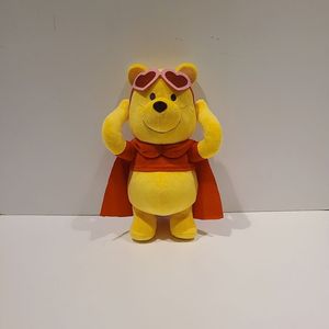 Jouet en peluche ours jaune mignon, super doux, en polyester et coton PP, brodé, porte-bonheur, pochette en filet à suspendre, jouet anti-stress - Product Image 2