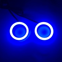 Nouvelles feux LED dynamiques à anneaux Angel Eyes séquentiels en coton avec effet de poursuite de couleur pour la mise à niveau et la rétrofit automobile 12V