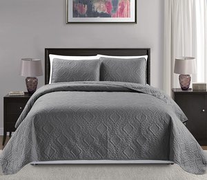 Gold Quilted <strong>Bedspread</strong> Sets Queen Oversize <strong>King</strong> - Product Image 4