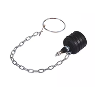 Bouchon en caoutchouc naturel de 2 pouces pour tester les fuites de tuyaux, noir