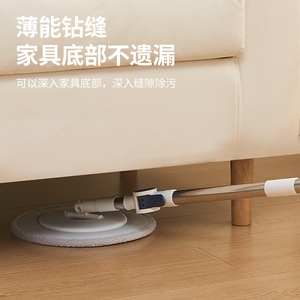 Folding Bucket Spin Dry <b>Mop</b> Microfiber <b>Flat</b> <b>Mop</b> Set Living Room Use 1.4kg Round Shape - Product Image 3