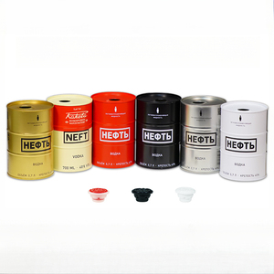 RTS 90 * H130mm <span class=keywords><strong>Lata</strong></span> redonda de vodka Hojalata vacía Latas de bebidas de vino Embalaje para Vodka Tequila <span class=keywords><strong>Cerveza</strong></span> Aceite comestible - Product Image 1