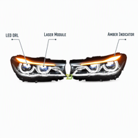 Phare LED laser G12 avec module gauche pour BMW Série 7 740i 750i 2016-2019 Remplacement direct 63117408703