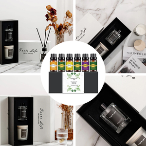 Juego de aceites esenciales de aromaterapia pura 100%, paquete de 6, 10ml, eucalipto, lavanda, hierba de limón, naranja, menta, árbol de té - Product Image 6