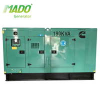 Générateur diesel industriel MADO de 152 kW 190 kVA avec alternateur Stamford 60 Hz ATS pour chantier de construction