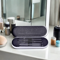 Ensemble d'aiguilles d'acné en acier inoxydable personnalisé professionnel meilleur Kit d'élimination des points noirs et des pores du nez outils de beauté pour les soins du visage