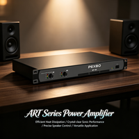 Amplificateur de puissance numérique à deux canaux pour montage en rack 1U, performance sonore cristalline, amplificateur audio commercial pour les lieux de karaoké