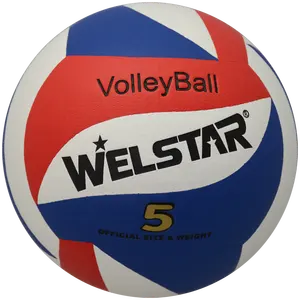 Welstar Indoor/Outdoor Gelamineerde Pu Volleyballen Met Aangepaste Logo Afdrukken Maat 5 Volleybal