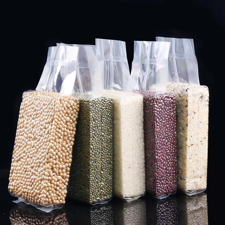 식품 쌀 진공 가방 쌀 벽돌 나일론 가방 말린 과일 및 기타 식품 개 사료 0.25-5kg 밀봉 압축 가방
